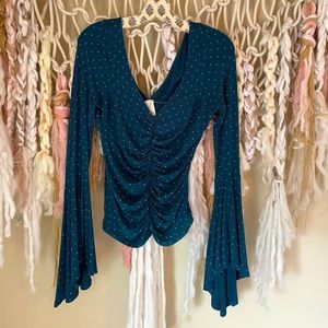 Free People Bell Sleeve Top
